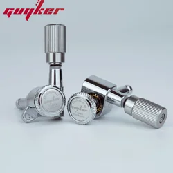 1 Set GUYKER Machine Heads 1:18 Vertical Cylindrical Handl Shank Locking Tuning Key Pegs Tuners Three Colors