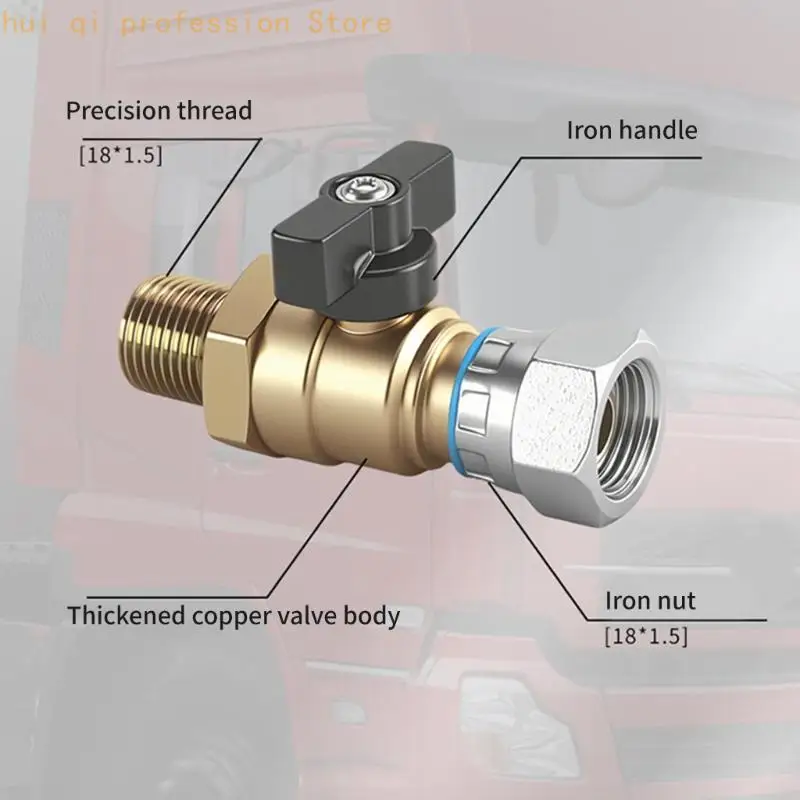 Ersatzteil für die Vorderrad-Druckluftbremse, 18-mm-Gewinde, Metallkonstruktion für den Anhängergebrauch H8WE – Detail 9