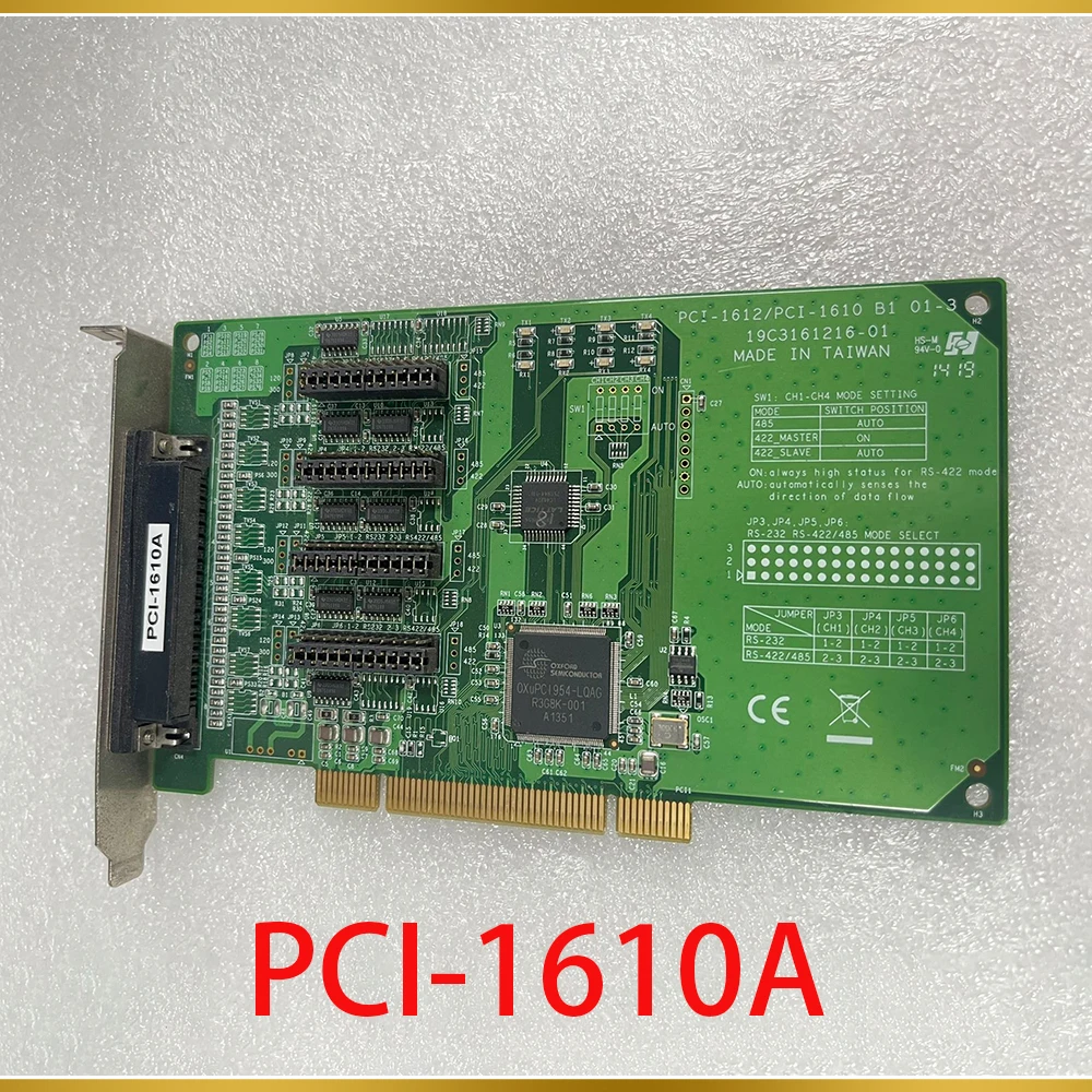 

4-Port RS232 PCI Communication Card For Advantech Data Capture Card PCI-1610A