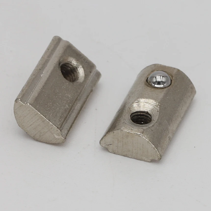 M3 M4 M5 M6 M8 Carbon Steel EU Standard 20 30 40 45 Series Aluminum Profile Elasticity Ball Spring Block Nut