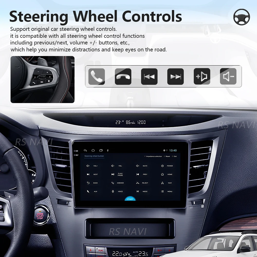 Plug and Play Android 16 Carplay Car Radio Multimedia Player For Subaru Outback 4 BR Legacy 5 2009 - 2014 Auto Autoradio Stereo