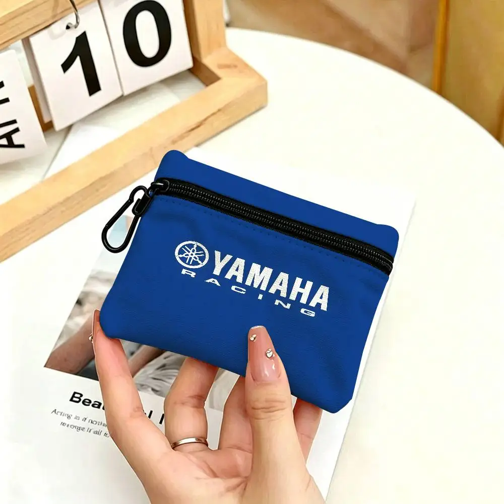 Motorrad Y-YamAha-S Neue Tragbare Oxford-Stoff Mini-Geldbörse mit Karabiner-Design Kleine Münztasche für Karten, Schlüssel, Kopfhörer – Detail 7