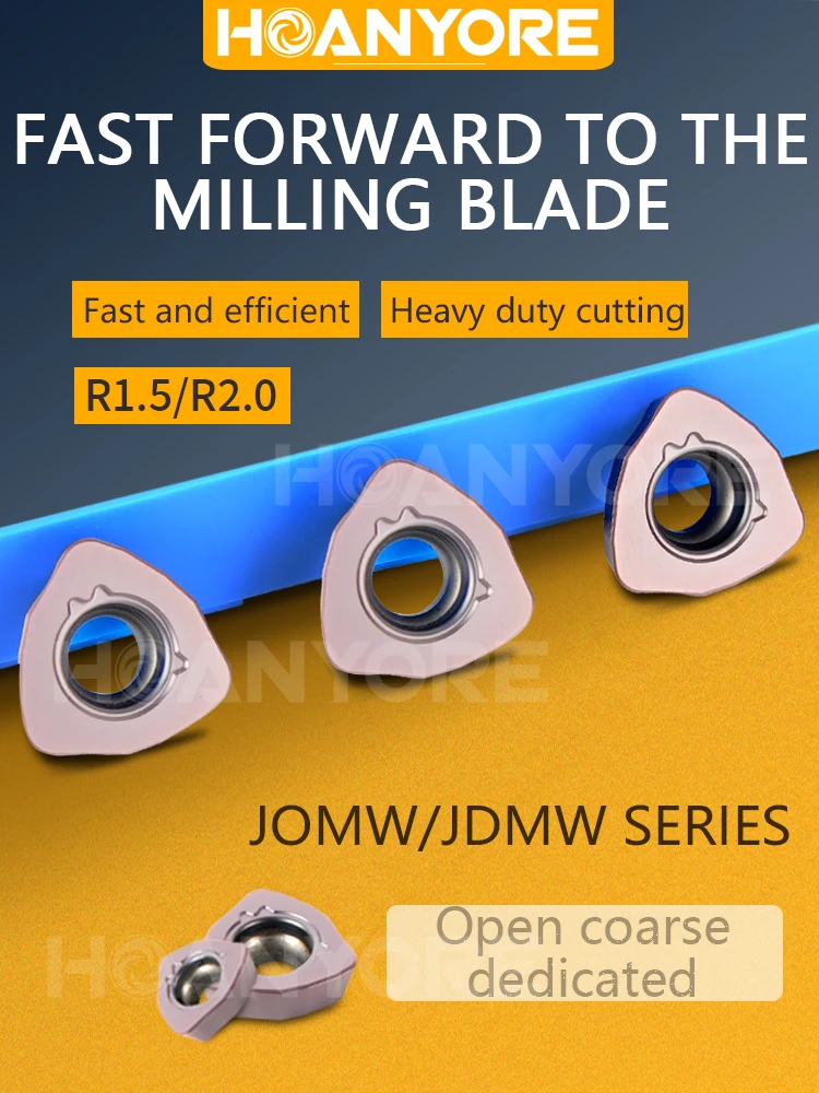 

CNC fast feed milling cutter JOMW06T215/0803JDMW09T3/120420/140520-FT groove type