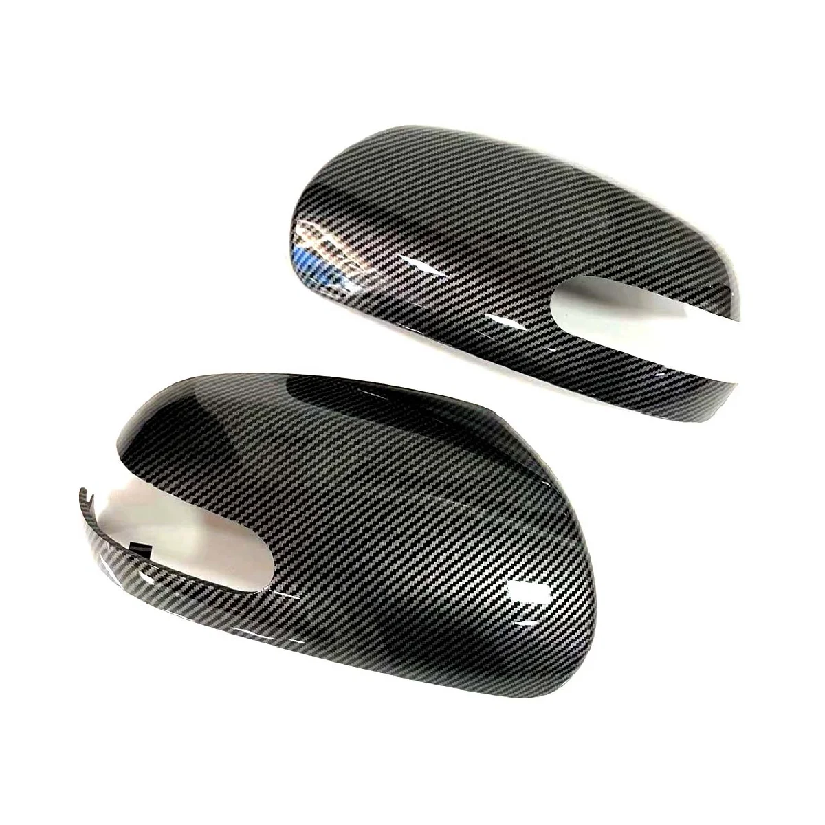 

Car Carbon Fiber ABS Side Rearview Mirror Cover Wing Mirror Shell Cap Housing for Forte 2009-2012