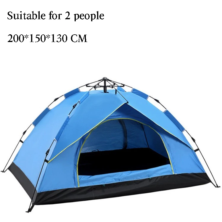 NONE Automatisches Sofortzelt, verdickt, Uv50+, wasserdicht, winddicht, Strand, Camping, Outdoor, Unterschlupf, Sonnenschutz, Regenschutz 9