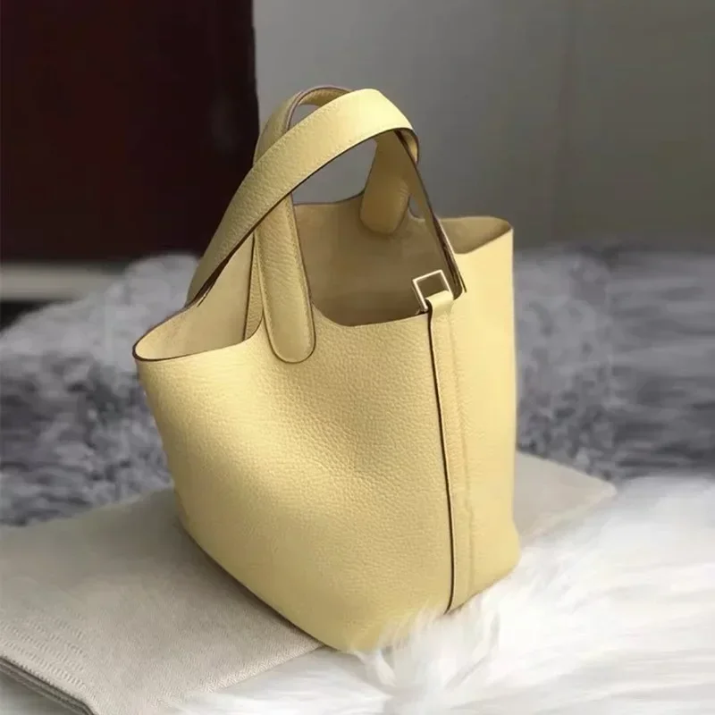 Bolso de cuero de vaca con patrón de lichi para mujer, cartera elegante de cuero genuino de lujo que combina con todo, 2023