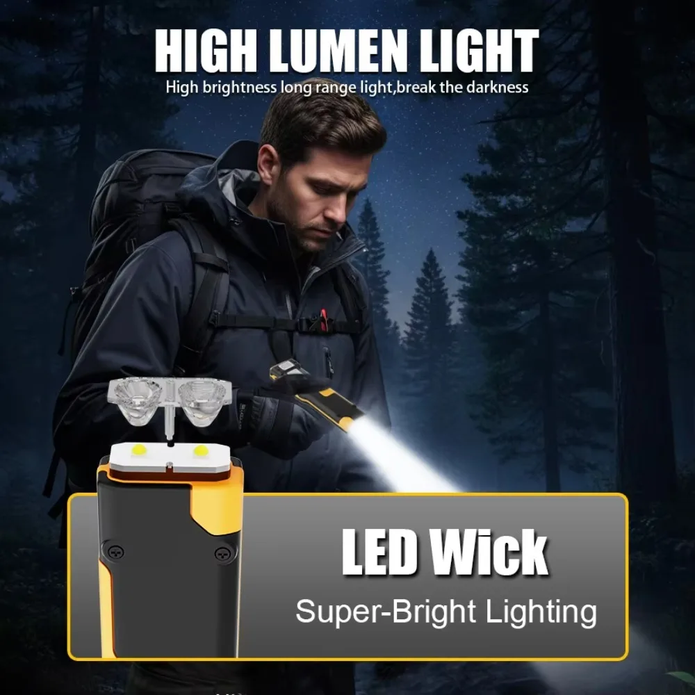 Ultra-Thin EDC Rechargeable LED Flashlight Battery Display Dual Switch Pocket Penlight Portable Work Light for Hiking Camping view 5