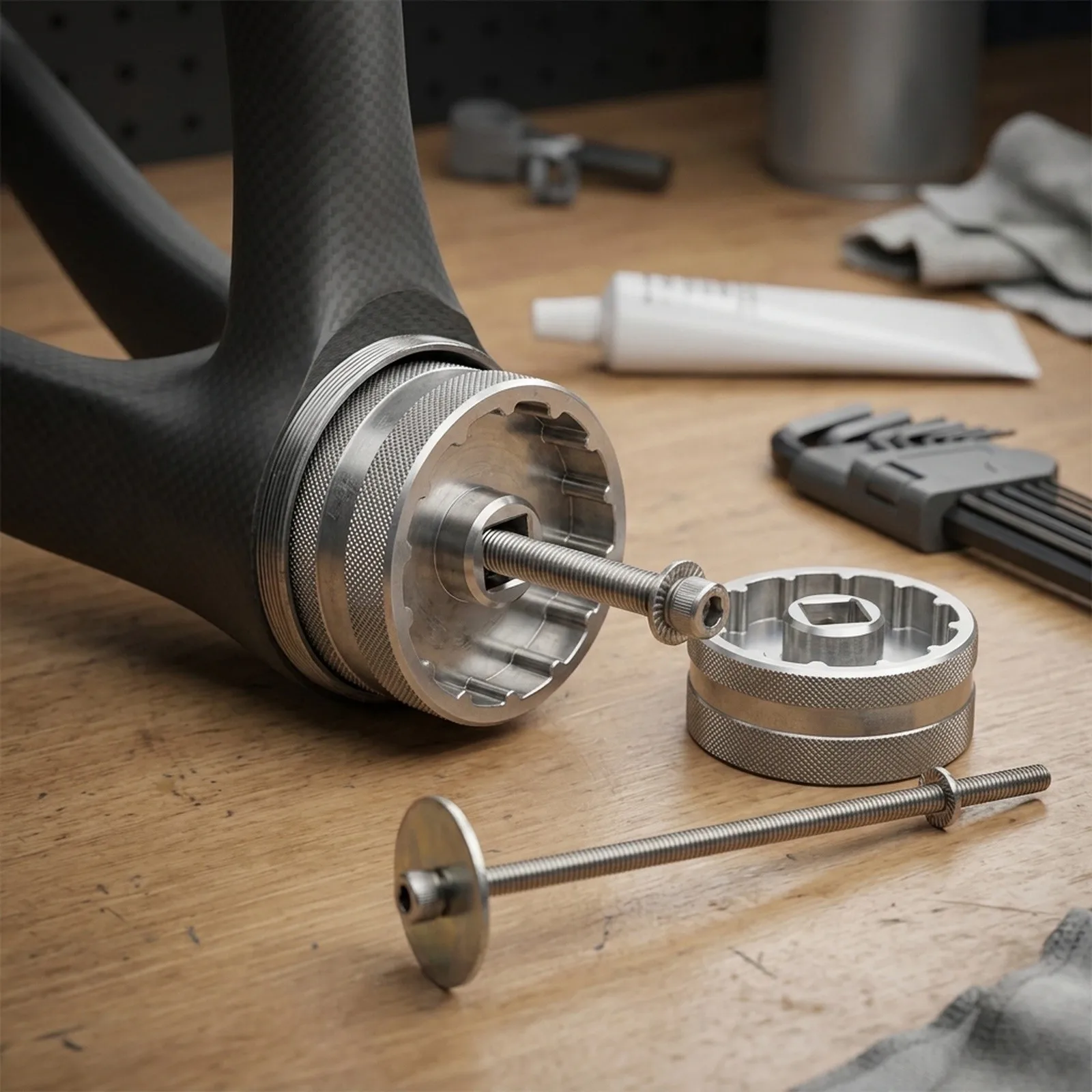 12 Notch 50.4mm Compatibility Tool for raceface 2 In 1 Tool Bicycle Axle Tool Securely Installs Bushing for torque Key Drive