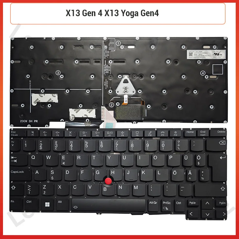 

NEW For Lenovo Thinkpad X13 Gen 4 X13 Yoga Gen4 Laptop Keyboard Backlit