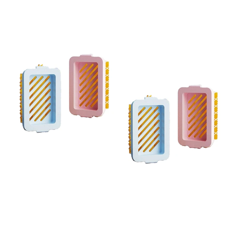 

4PCS Highly Elastic Mesh Soap Bubble Box Laundry Soap Bubble Box Lathering Soap Box Mesh Foaming Soap Box Soap Storage