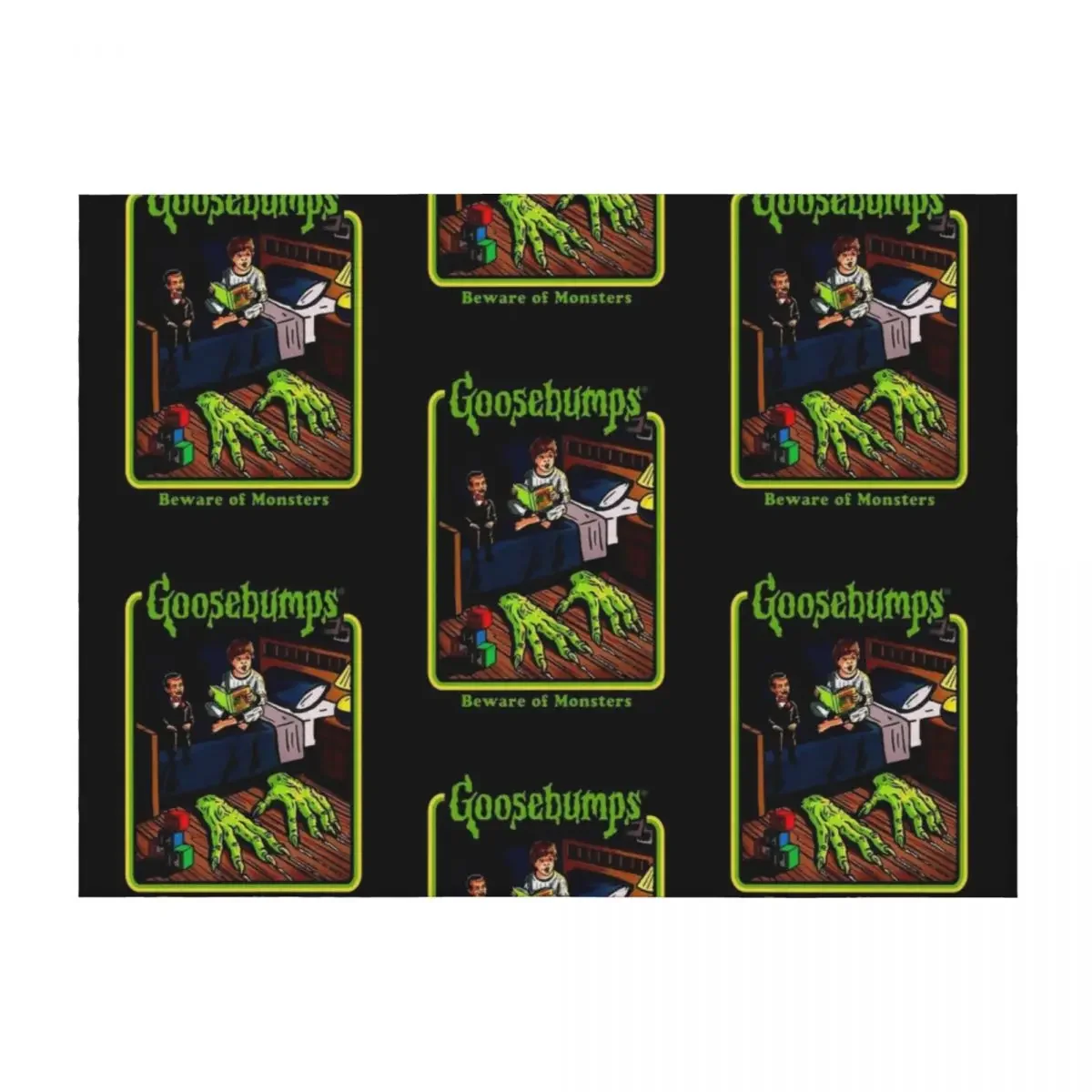 

Goosebumps Bedtime Retro Scary Throw Blanket Heavy halloween Soft Beds warm for winter Blankets