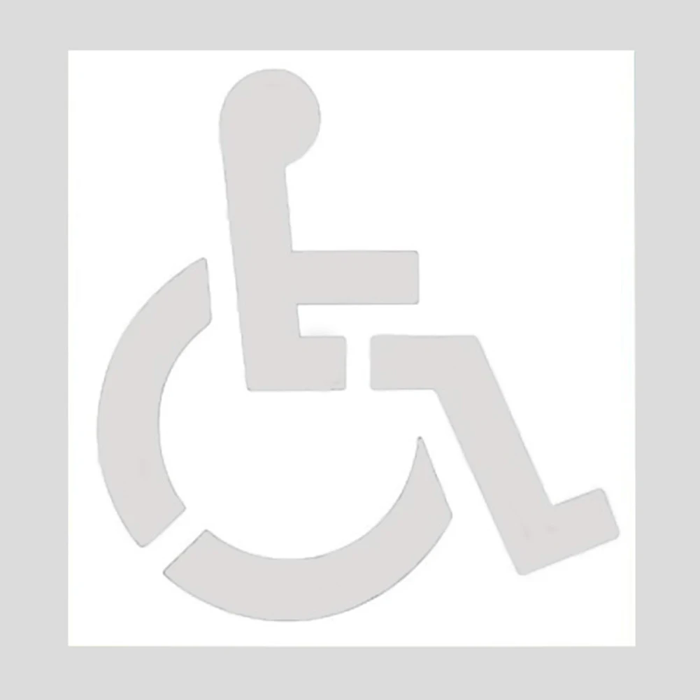 Flexible Design Stencil Handicap Parking Marking Disabled Parking Signage For Uneven Surfaces Long-lasting Usage