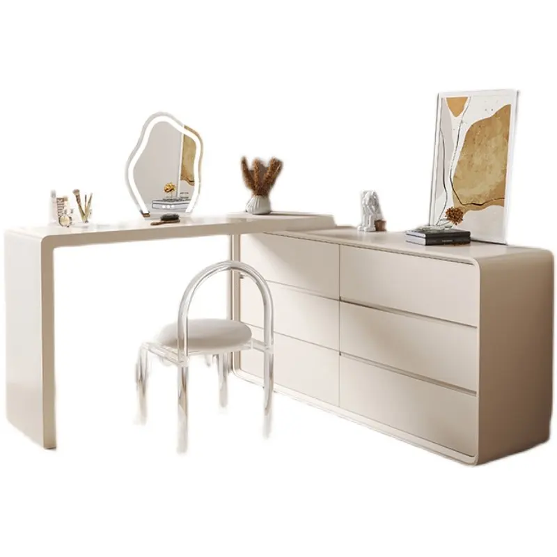 

Modern simple bedroom dresser makeup table desk chest integrated storage cabinet
