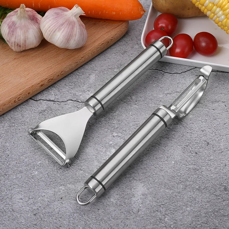 Stainless Steel Spring Vegetable Peeler Set Potato Peeler Slicer Home Use