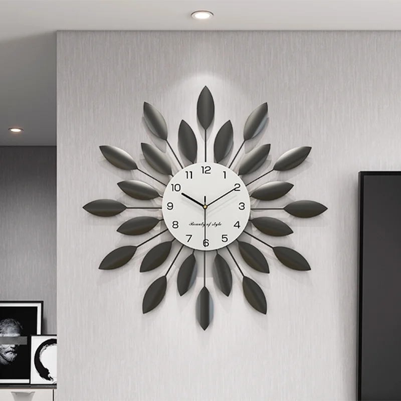 

Modern Luxury Wall Clock Silent Non Ticking Oversized Decorative Wall Clock for Living Room Bedroom Home Decor