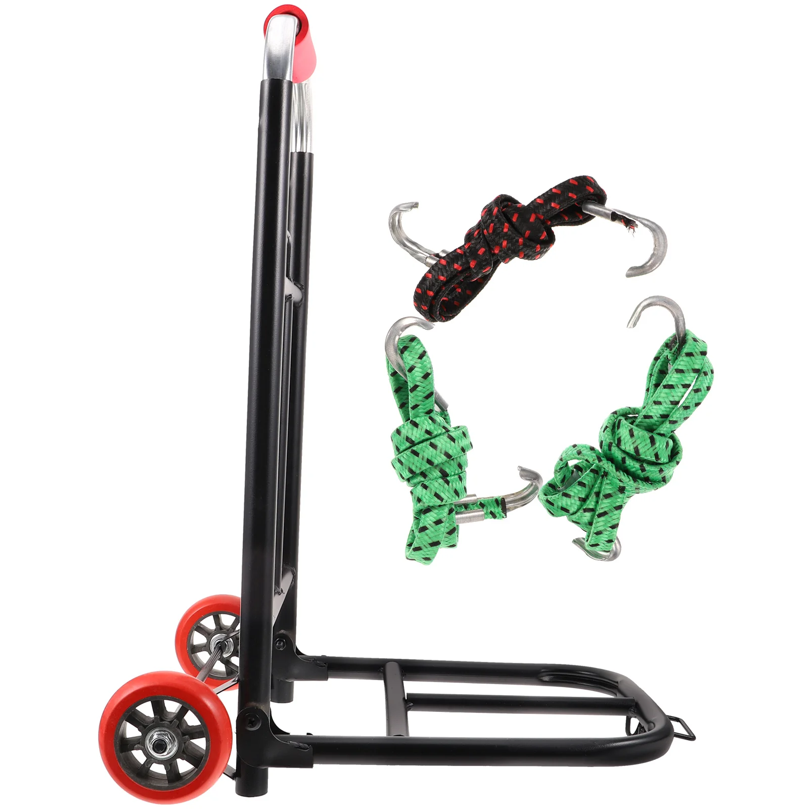 

Folding Shopping Trolley Grocery Cart Wheel Foldable Iron Two wheeled Portable Carts Storage Bag Travel Suitcase Moving