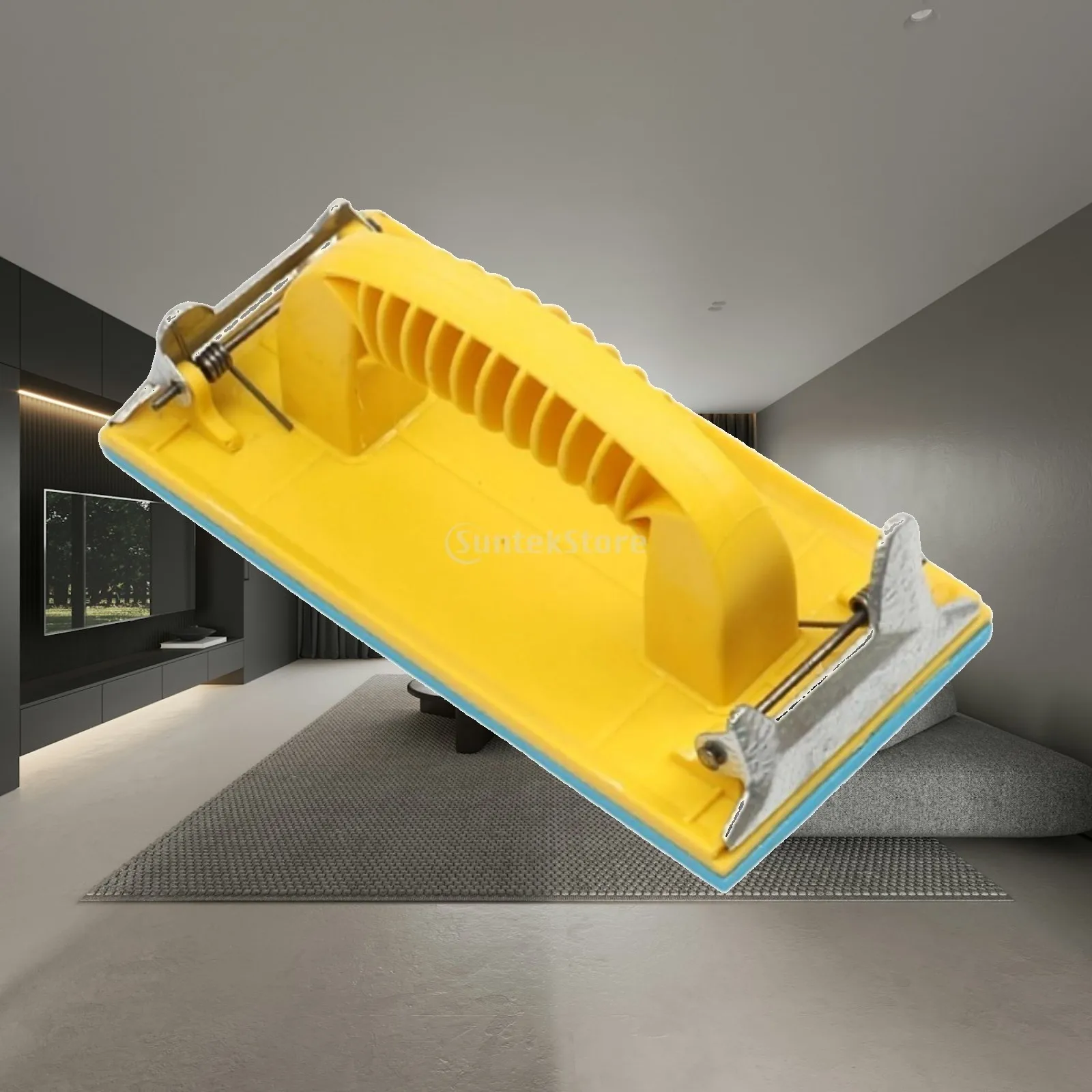 

Manual Sanding Tool Strong ABS Sandpaper Holder Handheld Sander Block for Wall Floor DIY Enthusiast Use
