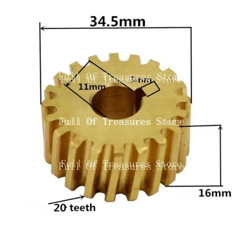 Milling Machine Clutch Gear para Bridgeport B08, Peças CNC, Feed Drive Worm, 1Pc