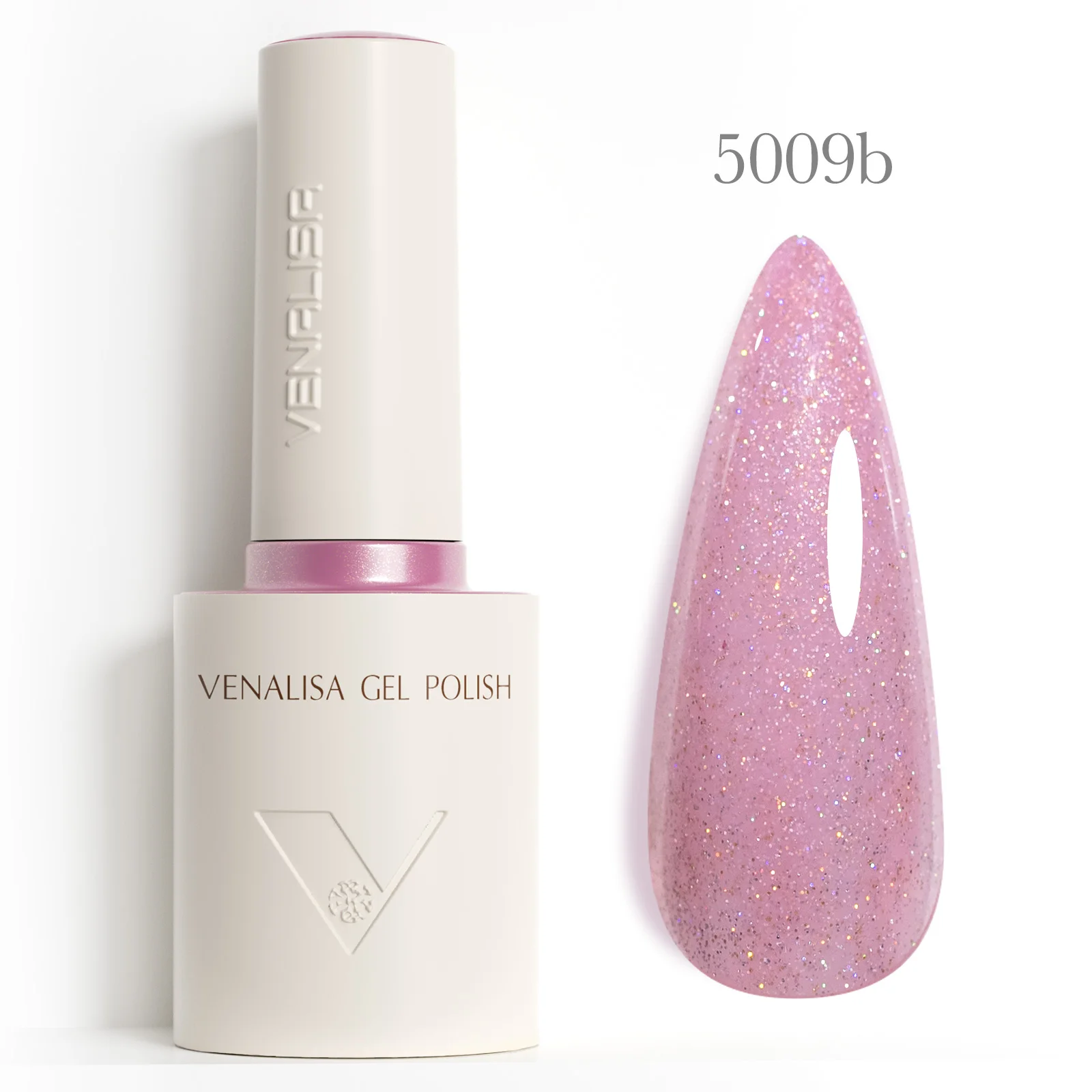 Venalisa Gel-Nagellack, 10 ml, Hema TPO-frei, Lila, Gold, Glitzer, Shinning, Soak Off, UV-LED-Gel, Nagelkunst, Gel-Lack, Nagelkunst