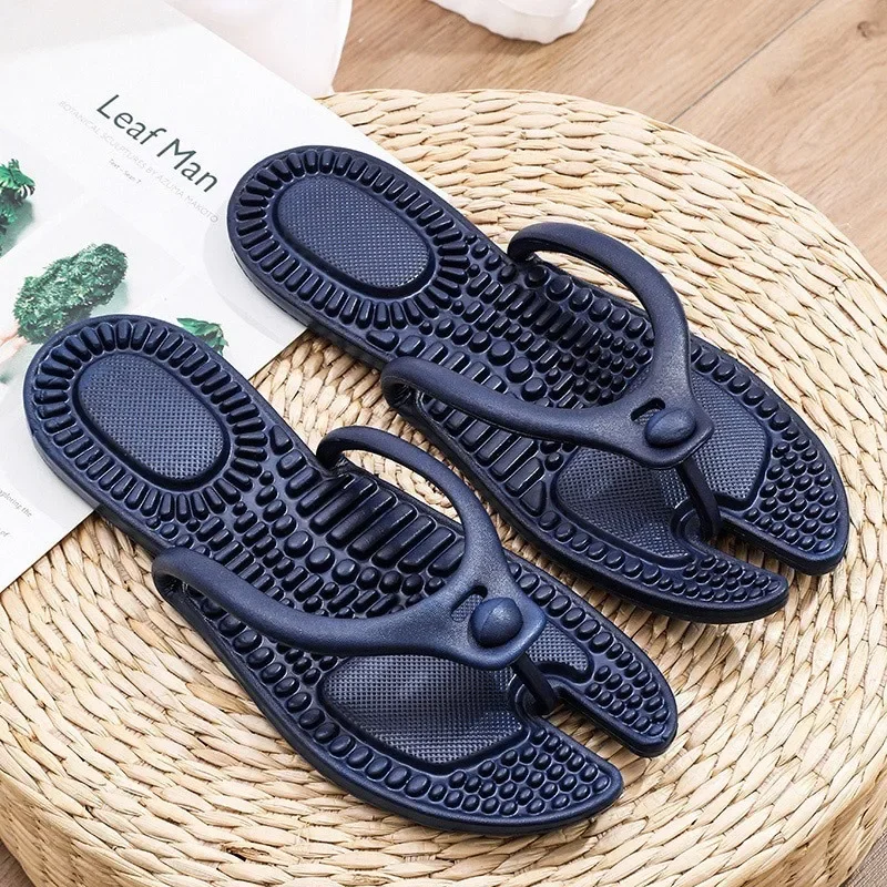 2024 Hot Sell New Uxst Men\'s Platform Flip Flops Bathroom Home Women Hotel Slippers Outdoor Travel Folding Slippers Non-slip