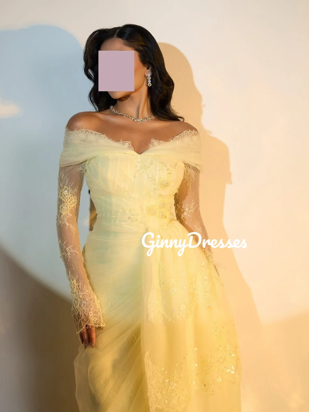 

A-Line Lace Customize Wedding Party Dress Ruffle Floor-Length Dresses For Prom Zipper Up Long Sleeves Vestidos De Festa