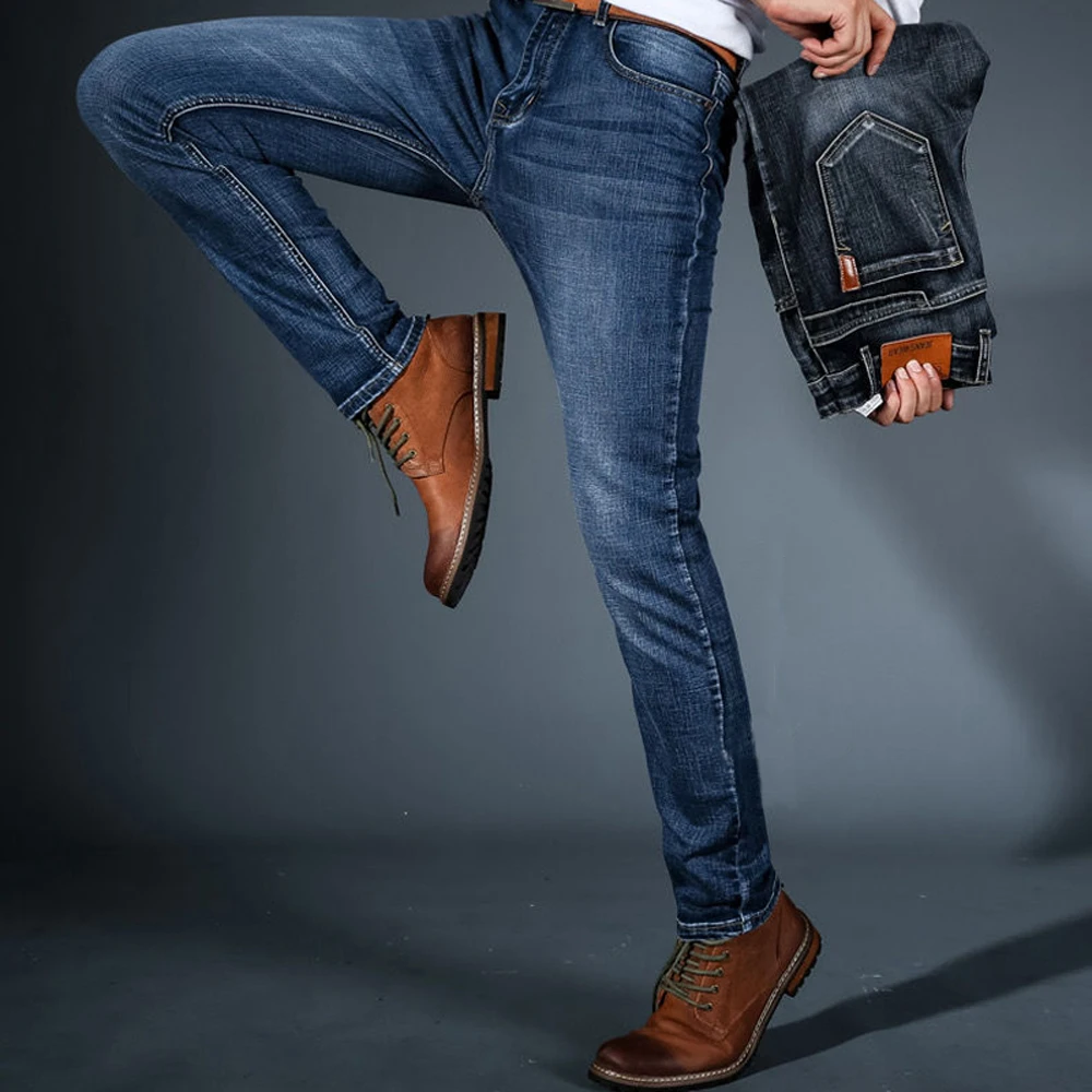 Men Classic Jeans Jean Homme Pantalones Hombre Men pants Mannen Black Biker Masculino Denim Overalls Mens Pants male jeans 38 40
