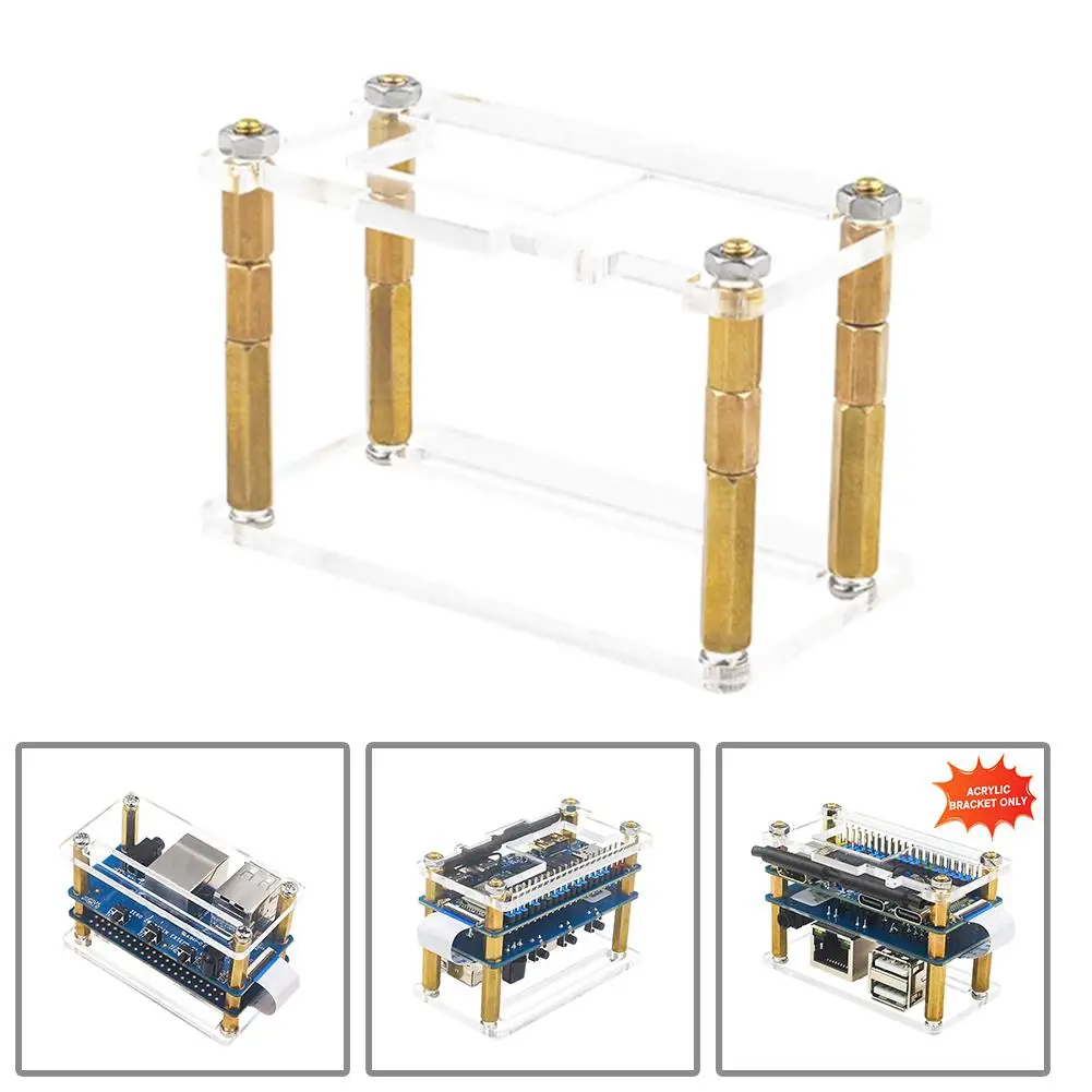 For Pi Zero 2 W Acrylic Case Transparent Shell Protective Box For Single Board Computer OPi Zero W5H2