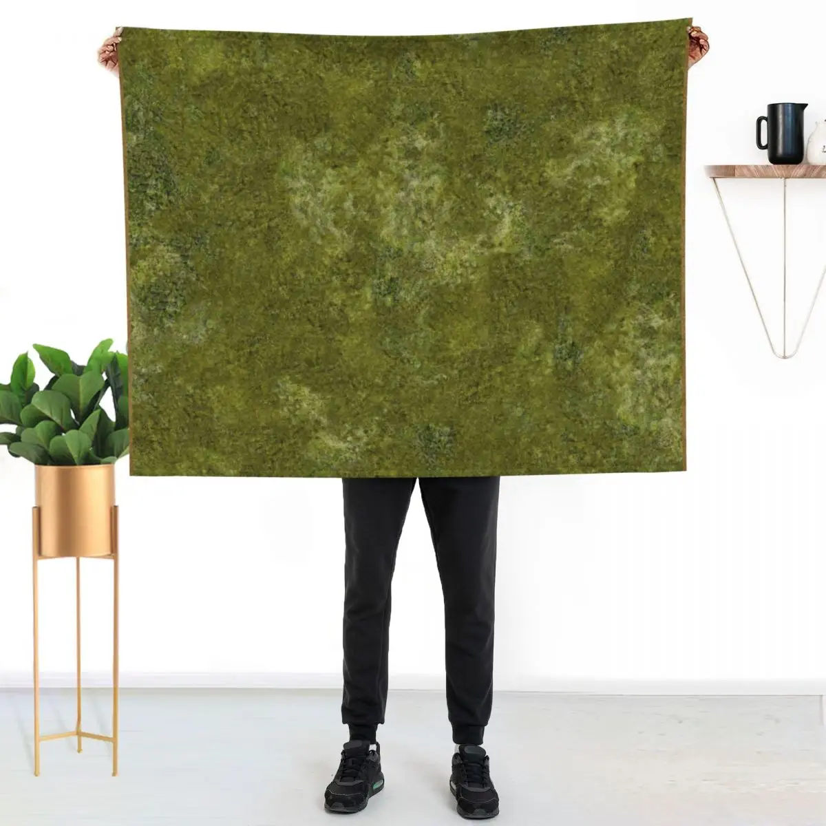 

Grass Battlemat 36x36 Throw Blanket Elegant Warm Throw Blanket for Hotel Home