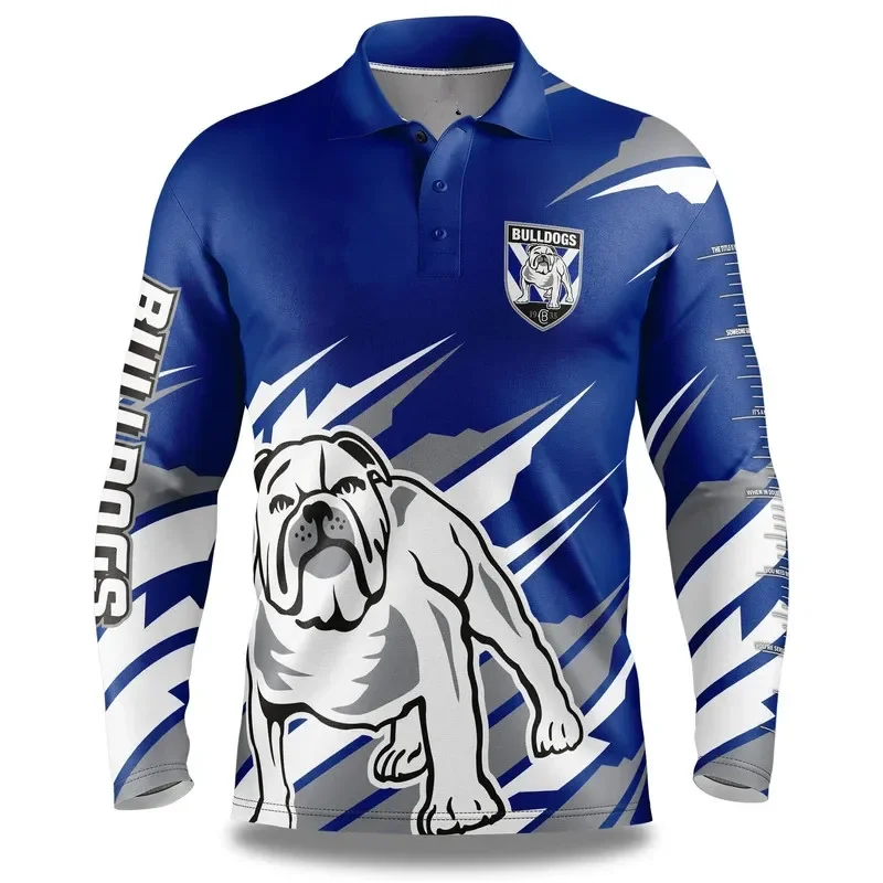 

2024 BULLDOGS ADULT FISHFINDER FISHING SHIRT RUGBY JERSEY 2024/25 Bulldogs "Fish Finder" Fishing Shirt size S-5XL