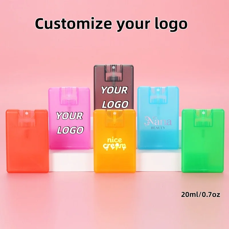 【شعار مخصص】50 قطعة مخصصة 20 مللي بطاقة ملونة رذاذ زجاجة عطر الكحول الفرعية زجاجة مستحضرات التجميل مواد التعبئة والتغليف #6