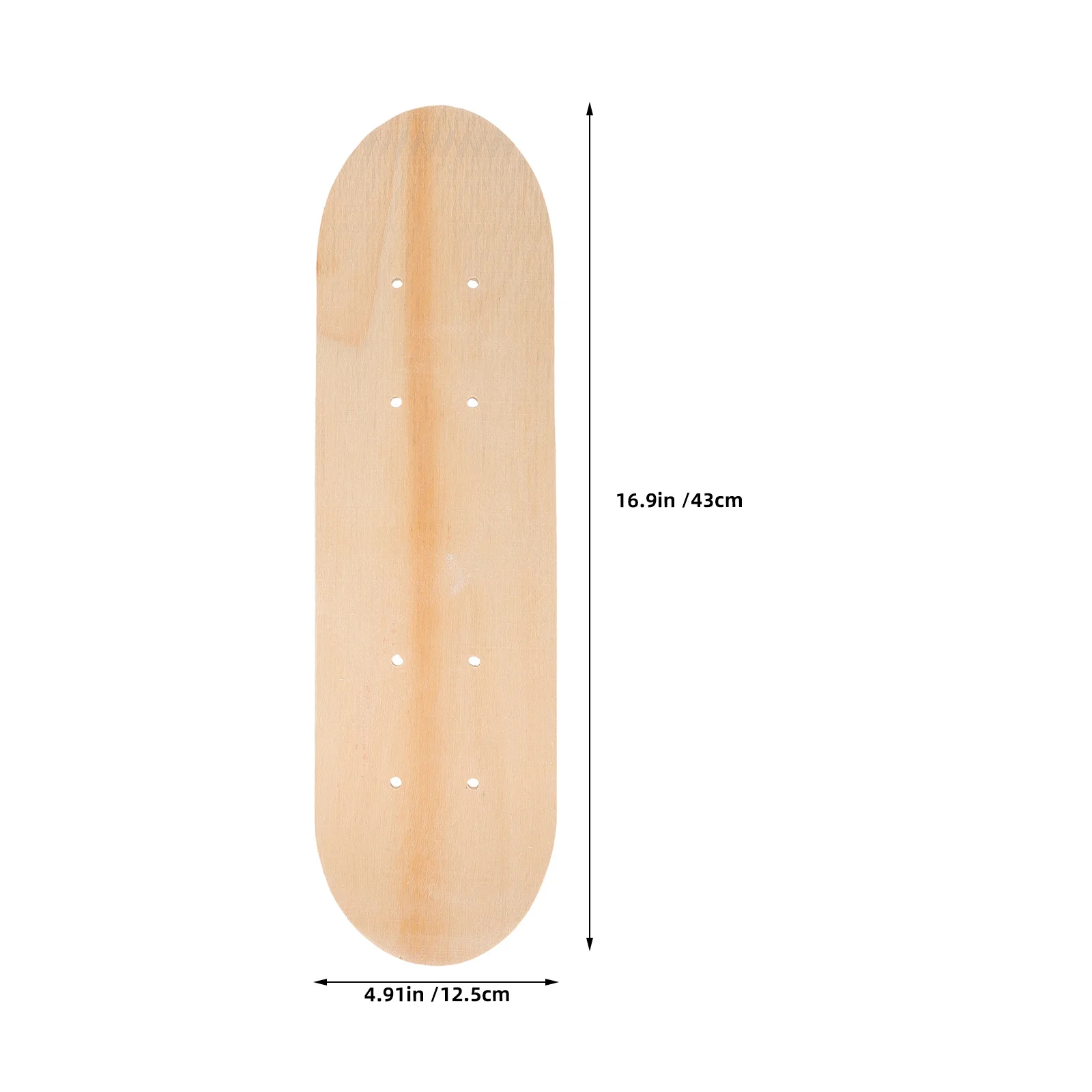 3 قطعة لوح التزلج للأطفال فارغة خشبية مزدوجة الذيل دهان داي سطح للأطفال لم تنته الحرفية الخشب مجلس الفن متعة #5