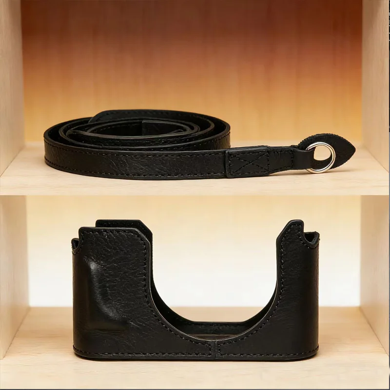 Genuine Leather Camera Case Bag Handmade Half Body Cover For Leica  Q2 Q2 MONOCHROM