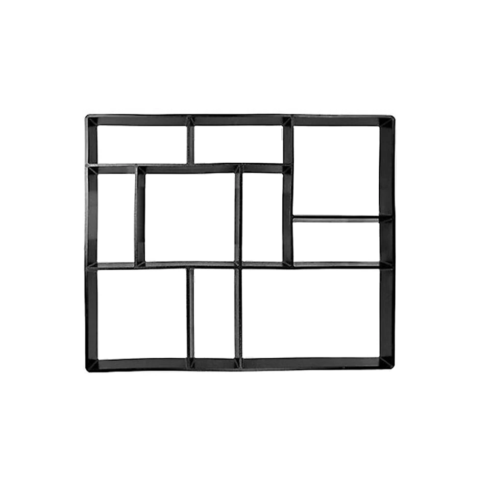 

45*40Cm Plastic Path Maker Mold Reusable Cement Brick Molds Diy Manual Paving Tool Garden Pave Driveways Patios Courtyards