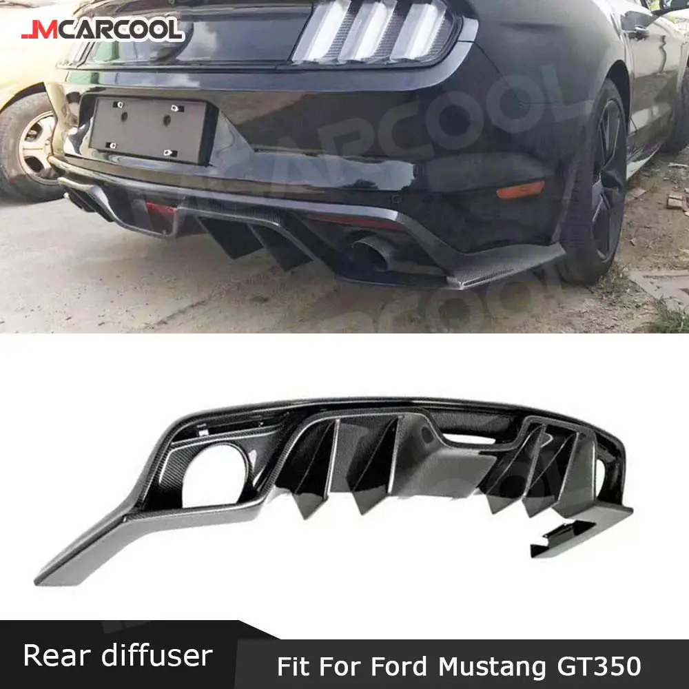 JMCARCOOL задний бампер из углеродного волокна, диффузор, спойлер для Ford Mustang GT350 2.3T 5.0T Coupe, кабриолет, 2-дверный, 2015 2016 2017
