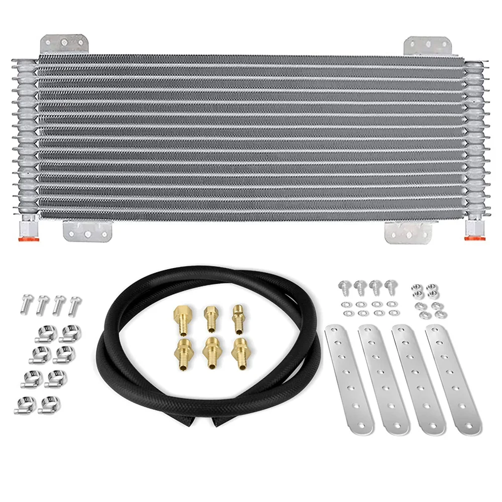 

Low Pressure Drop 40,000 GVW Max Heavy Duty Bypass Kit LPD47391 13 Plates Automatic Car Transmission Oil Cooler