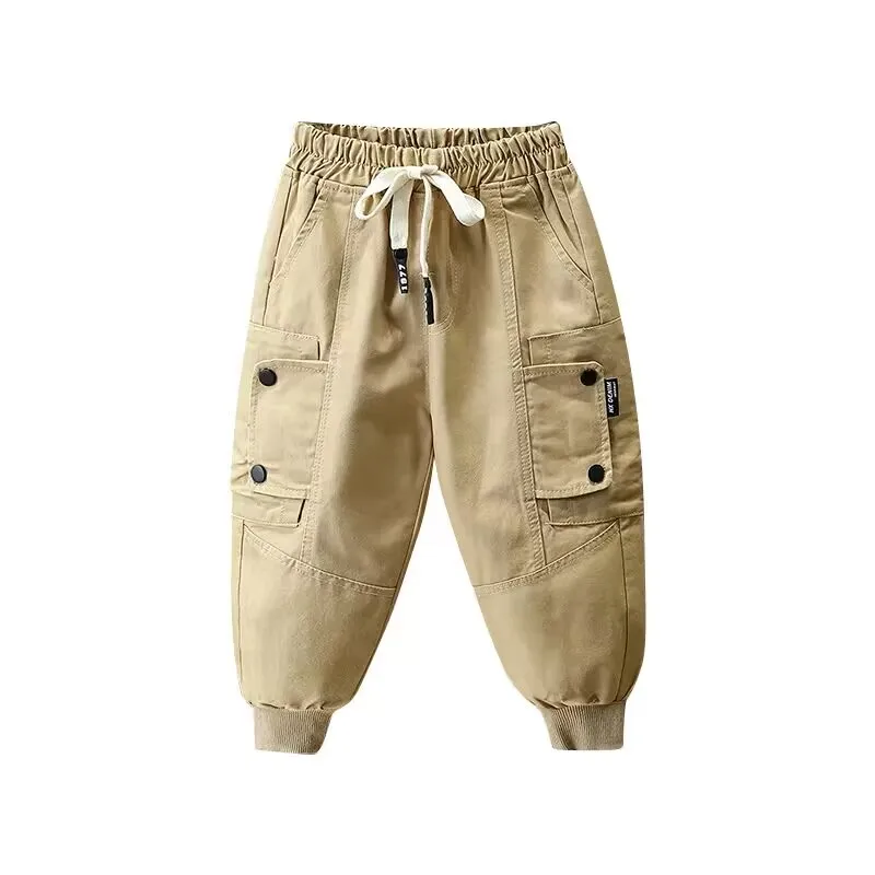 Children\'s Pants New Spring and Autumn Boys Pants Children\'s Korean Version Handsome Cargo Pants Kids Trousers