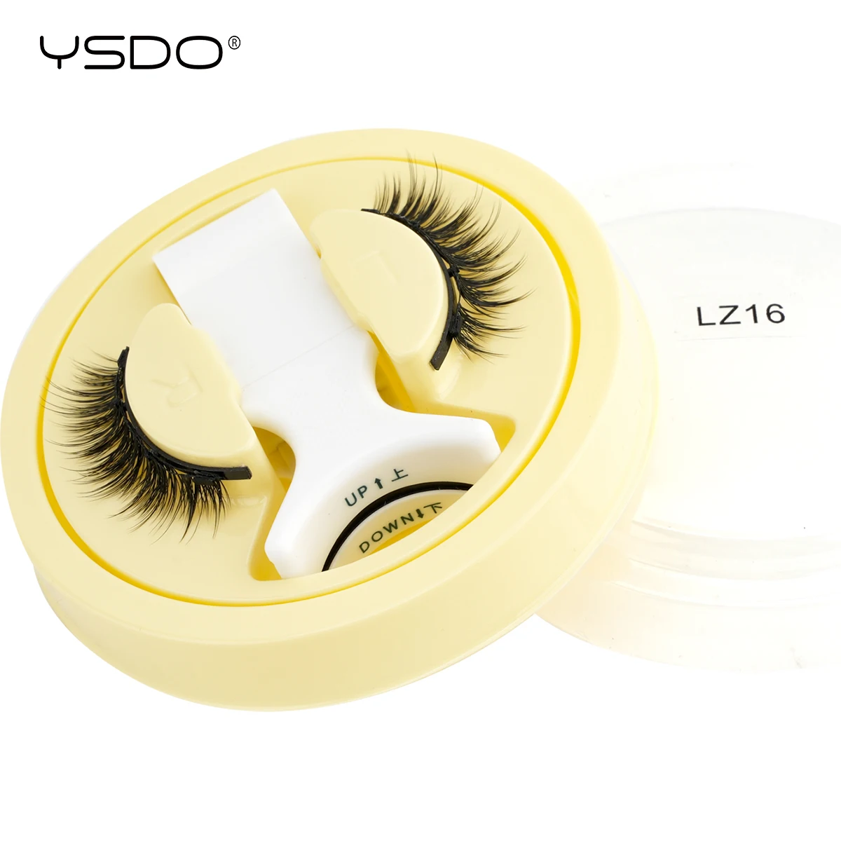 YSDO Magnetic False Eyelashes Fluffy Natural Faux 3D Mink Lashes Glue-Free Soft Wispy Magnetic Lashes Long-Lasting Makeup Tools
