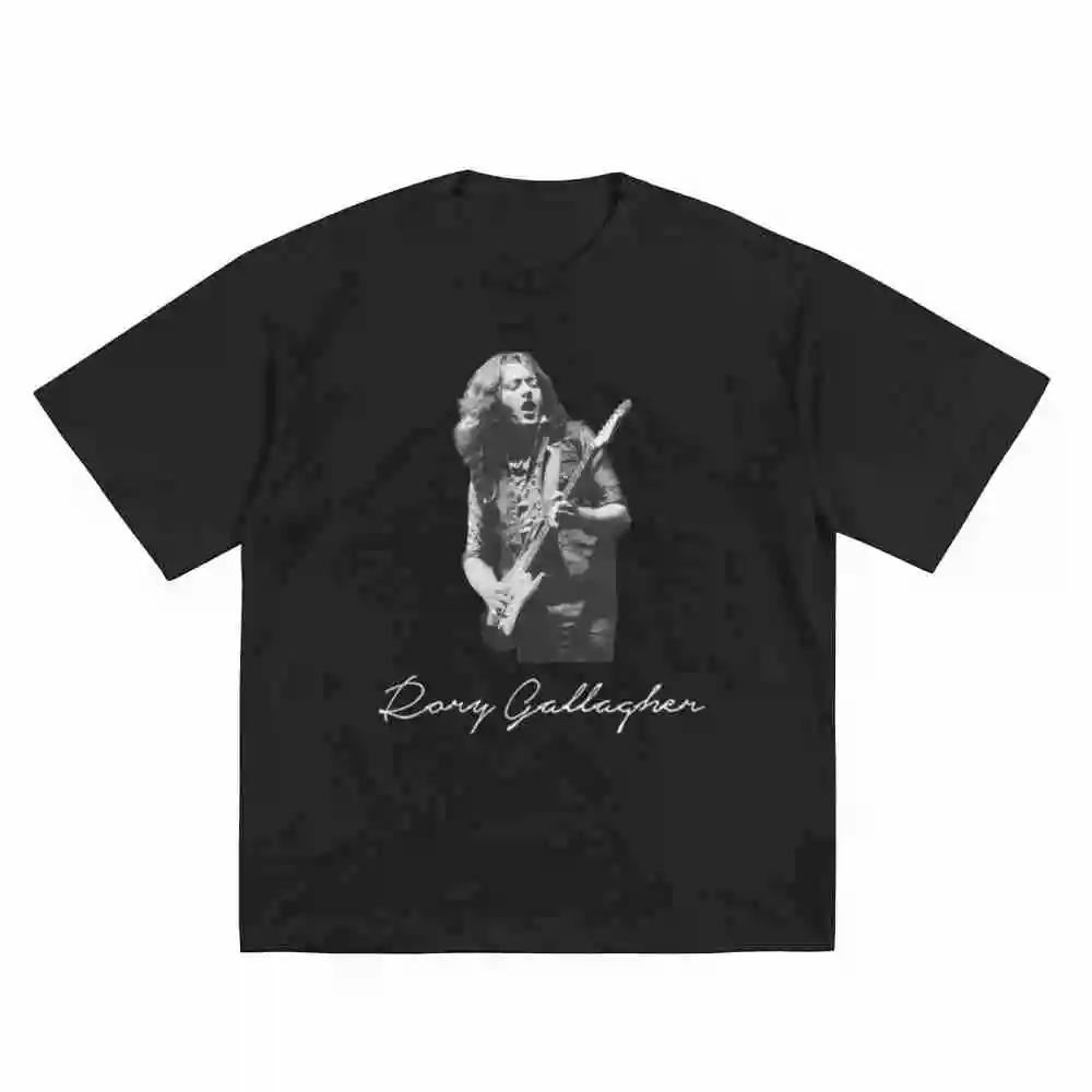 Rory Gallagher Blues Guitarist The Revs Short Sleeve Tee 100% Cotton T-Shirt