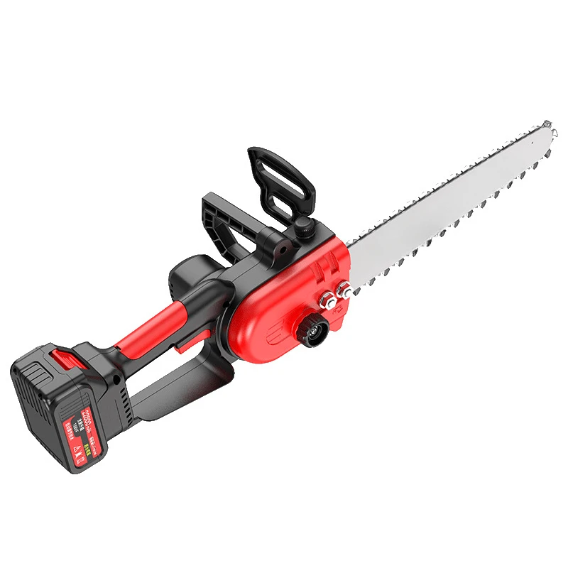 12inch Portable One-Hand Electric Chain Saw  Handheld Rechargeable Operated Battery Power Chainsaw