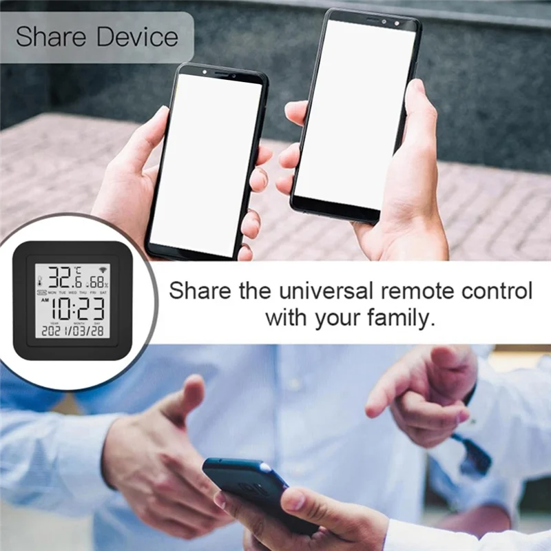 S09A Wifi 3In1 مستشعر ذكي بالأشعة تحت الحمراء للتحكم عن بعد كشف درجة الحرارة والرطوبة جهاز تحكم عن بعد يعمل بالأشعة تحت الحمراء