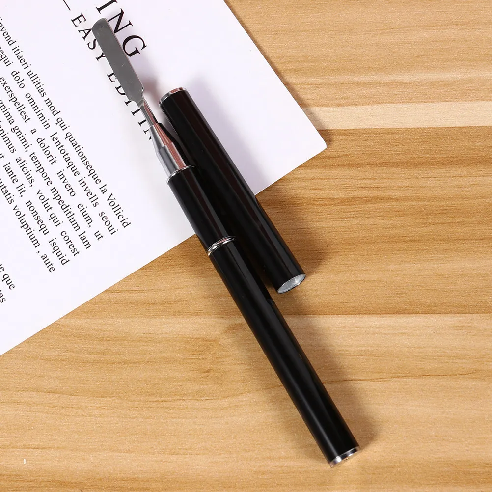 Dual-Ended Black Poly Extension Gel Brush Nail Gel Brush Picker Multipurpose Manicure Tool for Nail Tips Design and Extension