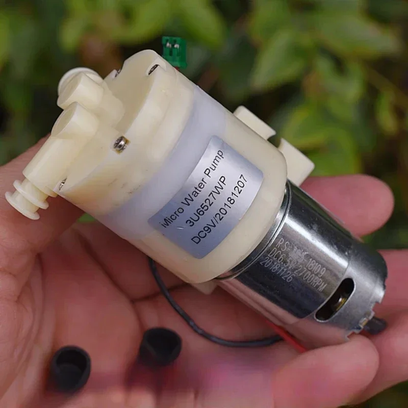 Large Flow Micro RS-385 Motor Small Water Pump DC 9V Self Priming Diaphragm Pump for Water Purifier/ Water Dispenser