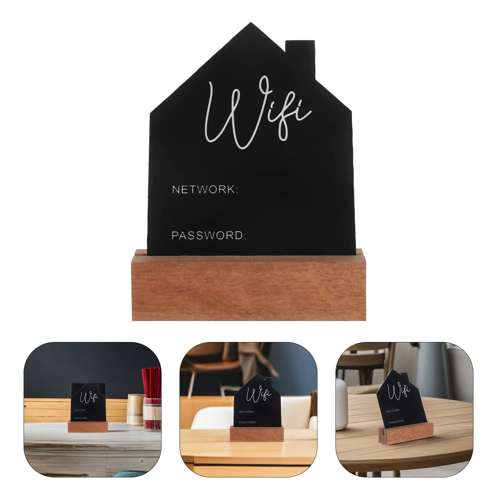 

Network Chalkboard for WiFi House Erasable Conference Room Guest Display Home Office Decor WiFi Password Shaped