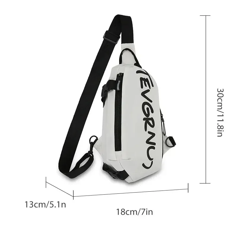 Autumn and Winter New Nylon New Fashion Chest Bag Men's Sports Shoulder Bag Casual Women Diagonal Straddle Bag