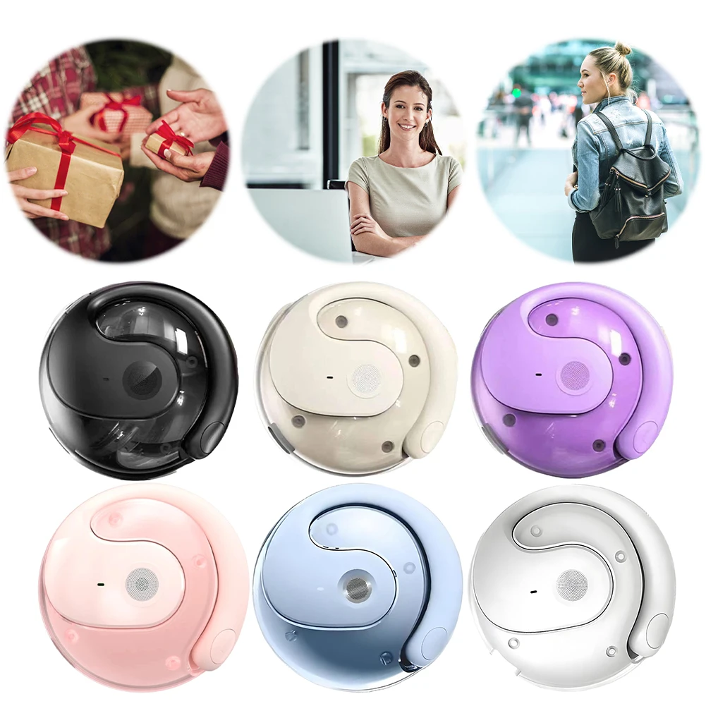 Simultaneous Interpretation Earphone Bluetooth-Compatible 5.0 Wireless Open-Ear Headphones Supports 144 Languages for Travelers