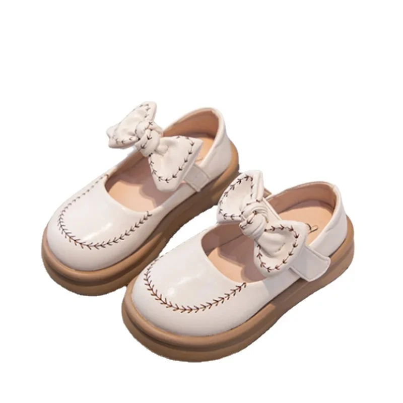 Zapatos niña runde Zehen Mädchen Leders chuh Herbst Kind Prinzessin Schuh flachen Boden Tanz schuhe Einzels chuhe Mary Jane Kinderschuhe