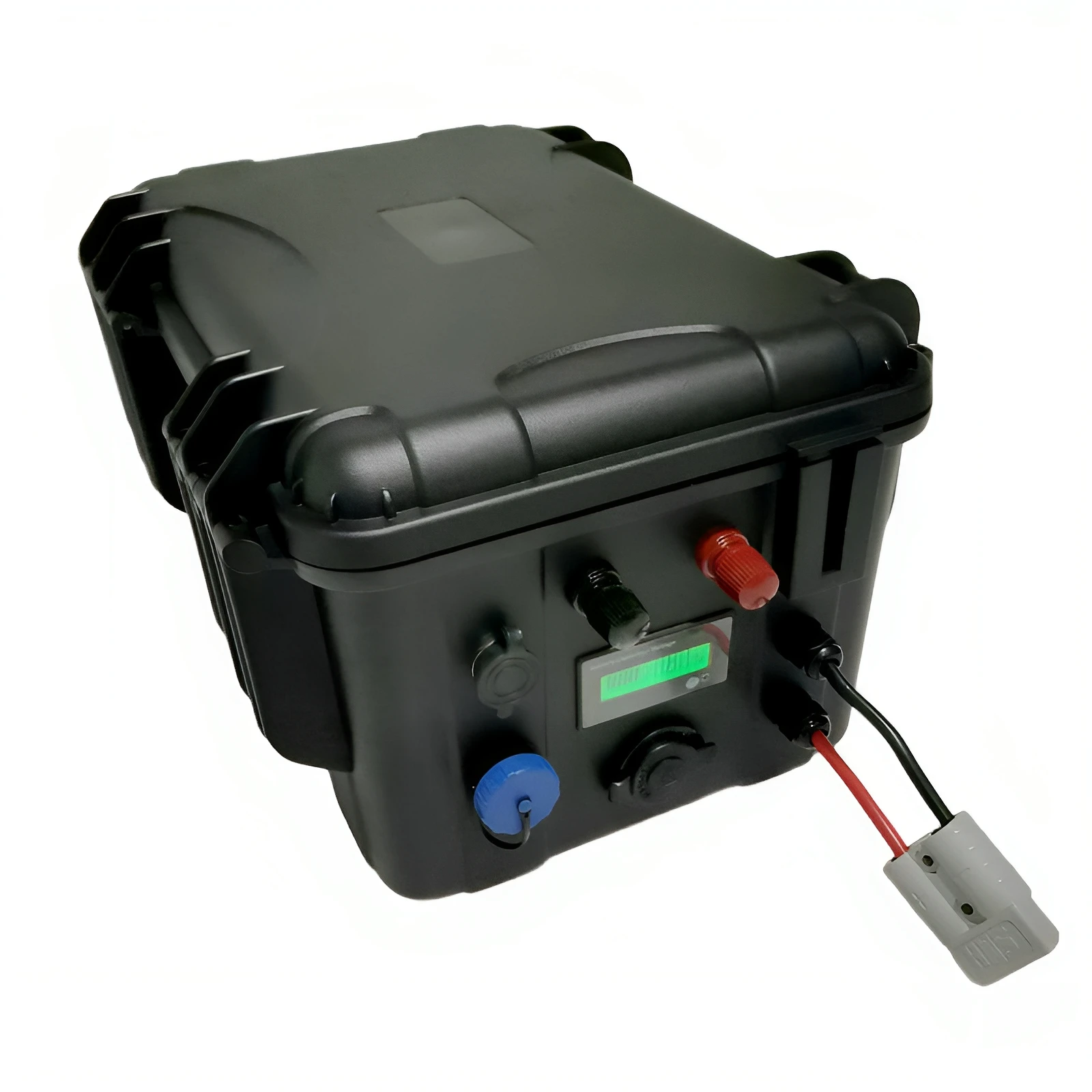 IP67 Waterproof 24V Lithium-ion Battery Pack 50Ah 60Ah 80Ah 100Ah 120Ah 150Ah with BMS & 10A Charger for Boat Thruster Solar Inv