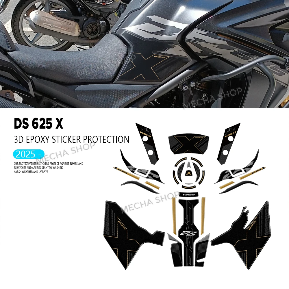 

3D Resin Sticker Kits For Voge Valico 625DSX 625 DSX 2025 Motorcycle Accessories Tank Pad Waterproof Protective kit Sticker