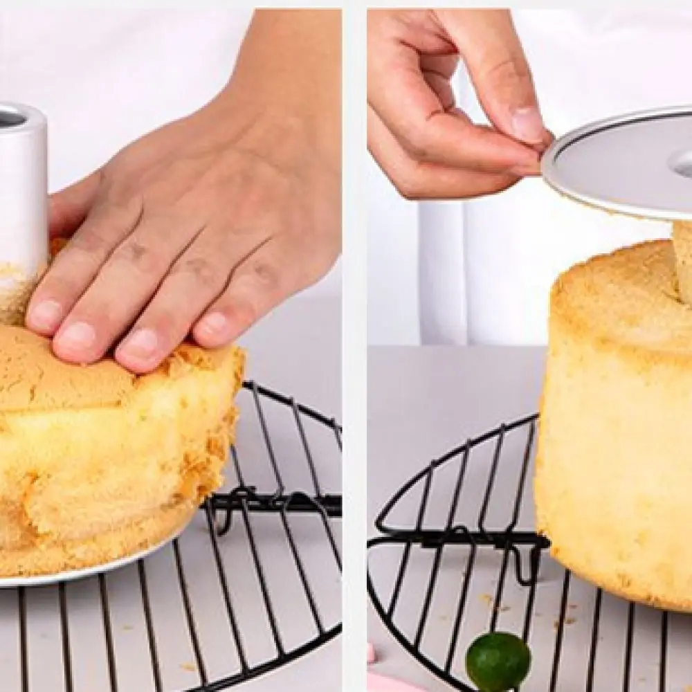 Chiffon Cake Mold Anodized Aluminum Hollow Pan Removable Bottom Chimney Tray For YABAY Kitchen Baking Equipment Tool