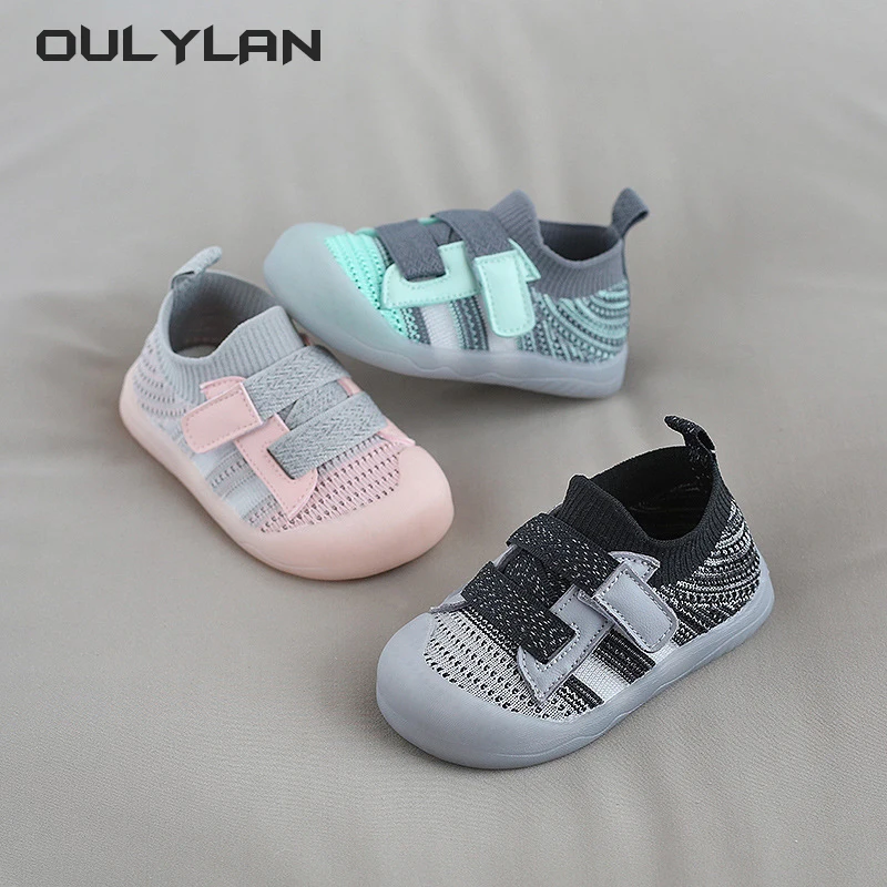 Soft Sole Breathable Knit Mesh for Boys and Girls Sneakers Spring Summer 1-3 Year Old Baby Walking Shoes Children Mesh Shoes